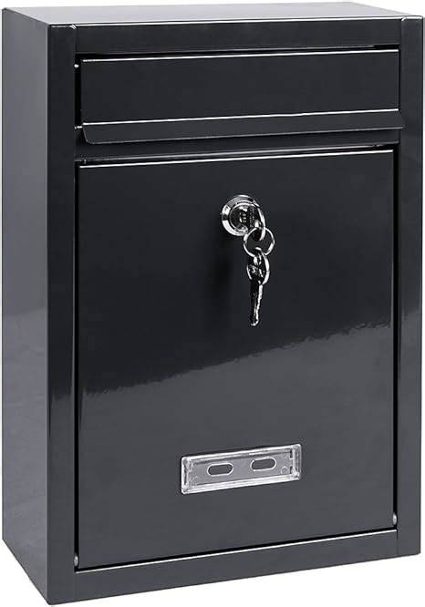 Home Vida Steel Letter Mail Post Box with Wall Mountable Lock